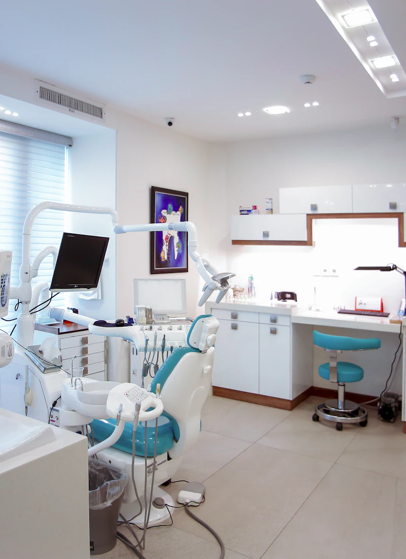 A bright, modern dental clinic treatment room